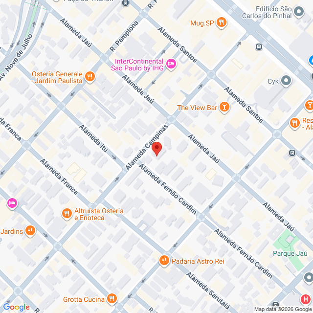 Alameda Campinas,701,Jardim Paulista,São Paulo,SP,BR
