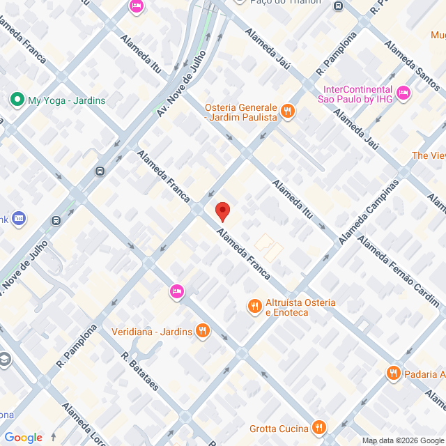 Alameda Franca,162,Jardim Paulista,São Paulo,SP,BR