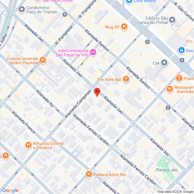 Alameda Jaú,409,Jardim Paulista,São Paulo,SP,BR