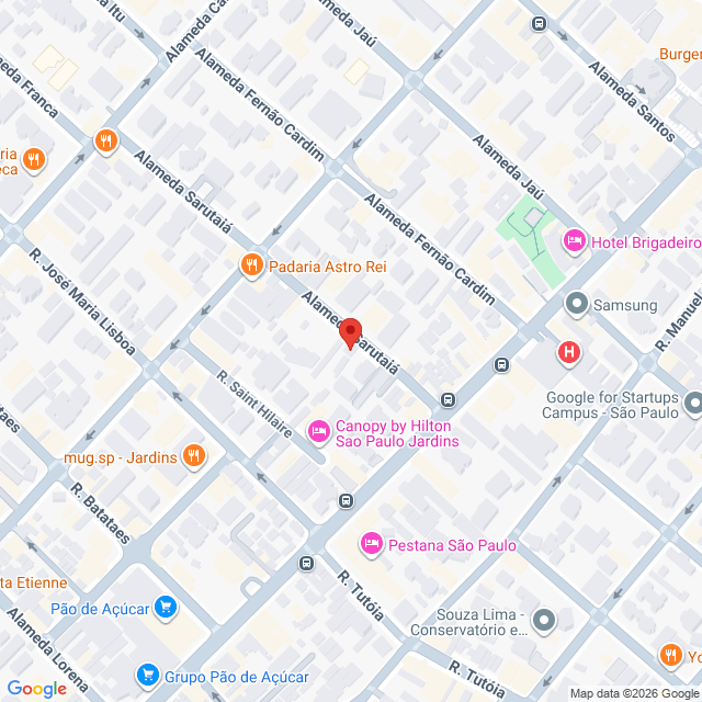 Alameda Sarutaiá,111,Jardim Paulista,São Paulo,SP,BR