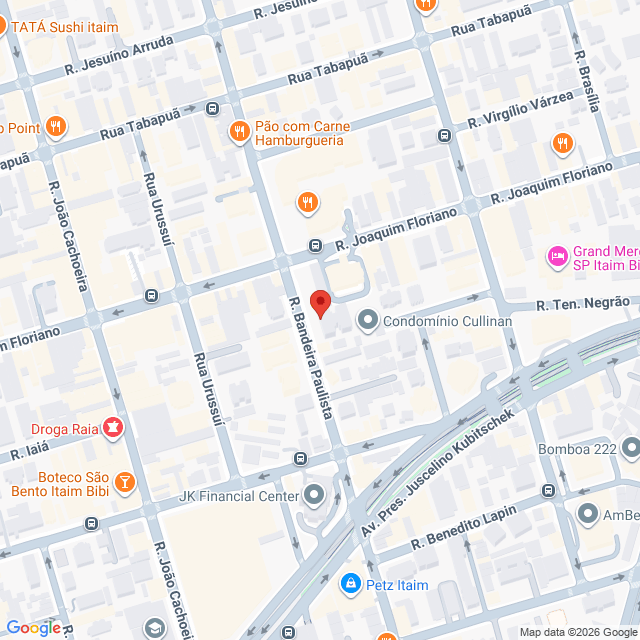 Rua Bandeira Paulista,669,Itaim Bibi,São Paulo,SP,BR