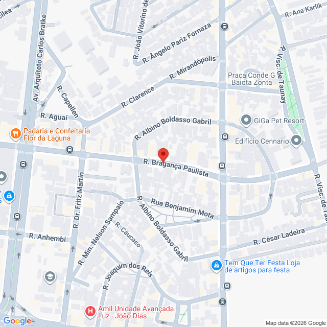 Rua Bragança Paulista,S/N,Vila Cruzeiro,São Paulo,SP,BR