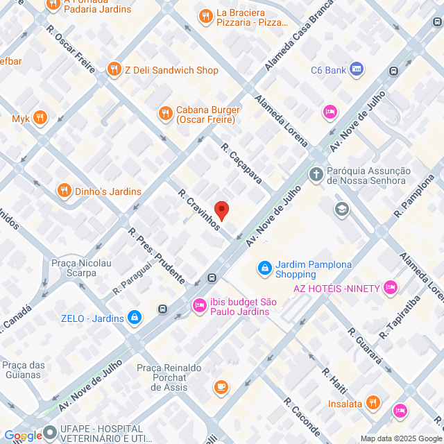 Rua Cravinhos,44,Jardim Paulista,São Paulo,SP,BR