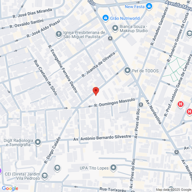 Rua Crisólita Rodrigues Pereira,153,São Miguel Paulista,São Paulo,SP,BR