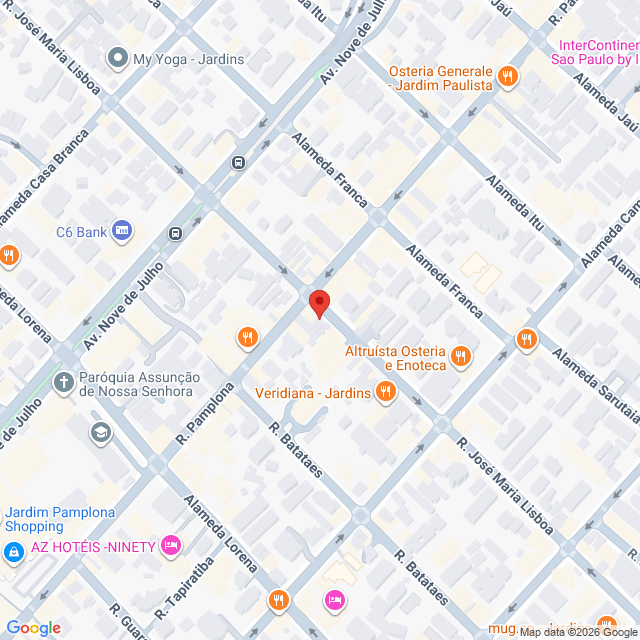 Rua José Maria Lisboa,601,Jardim Paulista,São Paulo,SP,BR