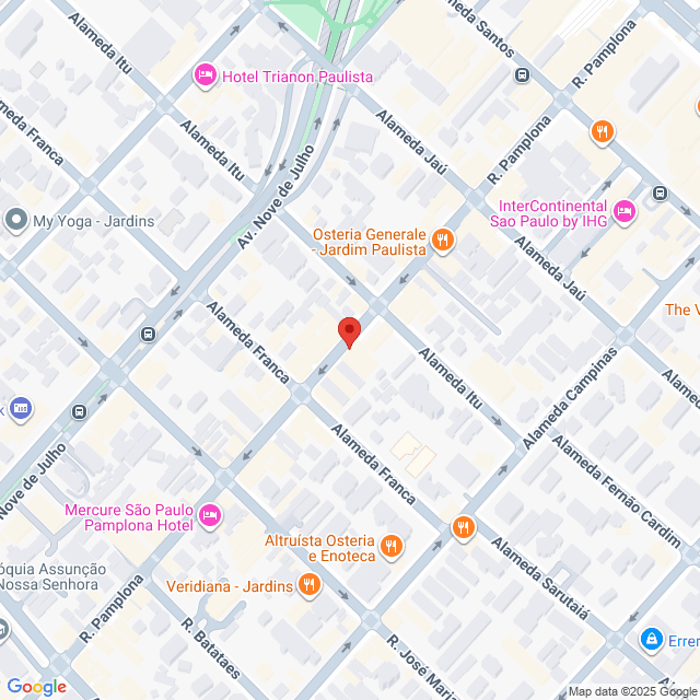 Rua Pamplona,1083,Jardim Paulista,São Paulo,SP,BR