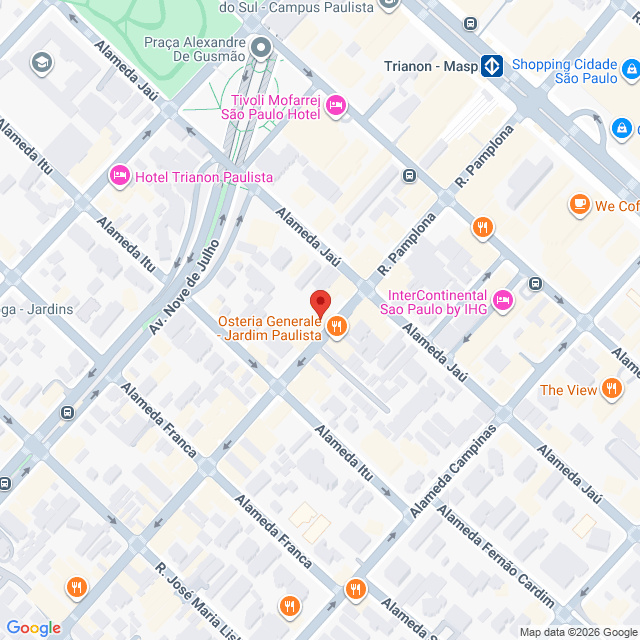 Rua Pamplona,950,Jardim Paulista,São Paulo,SP,BR